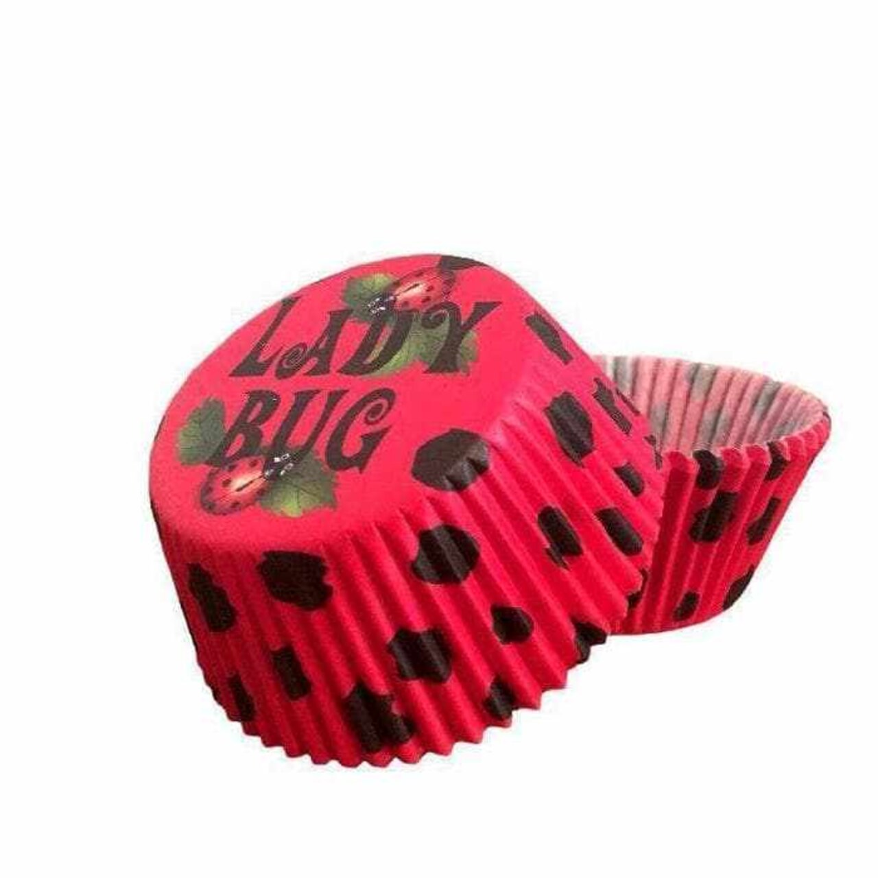 Lady Bug Polka Dot Standard Size Cupcake Wrappers & Liners | 25 PC Set
